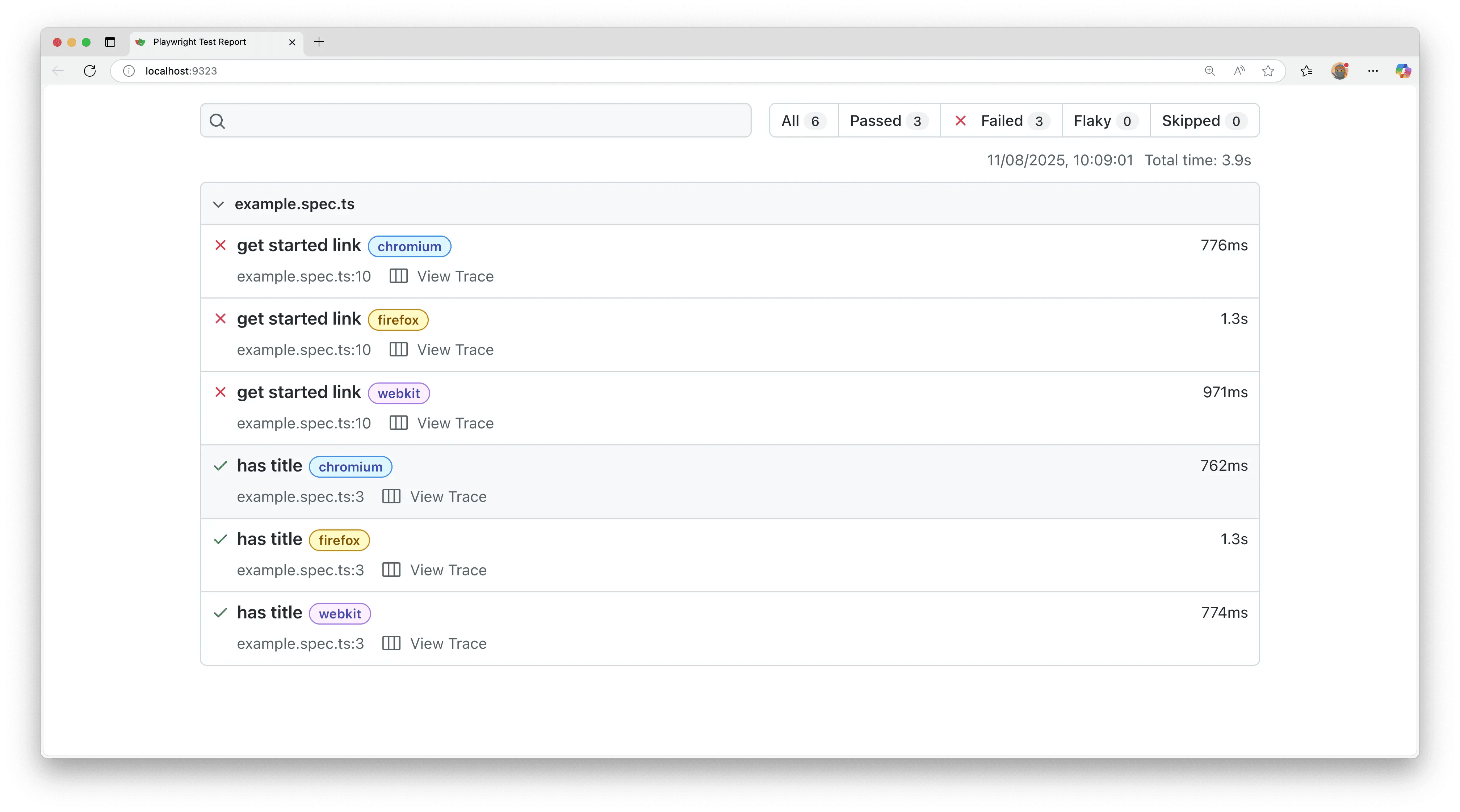 copilotbrowser html report
