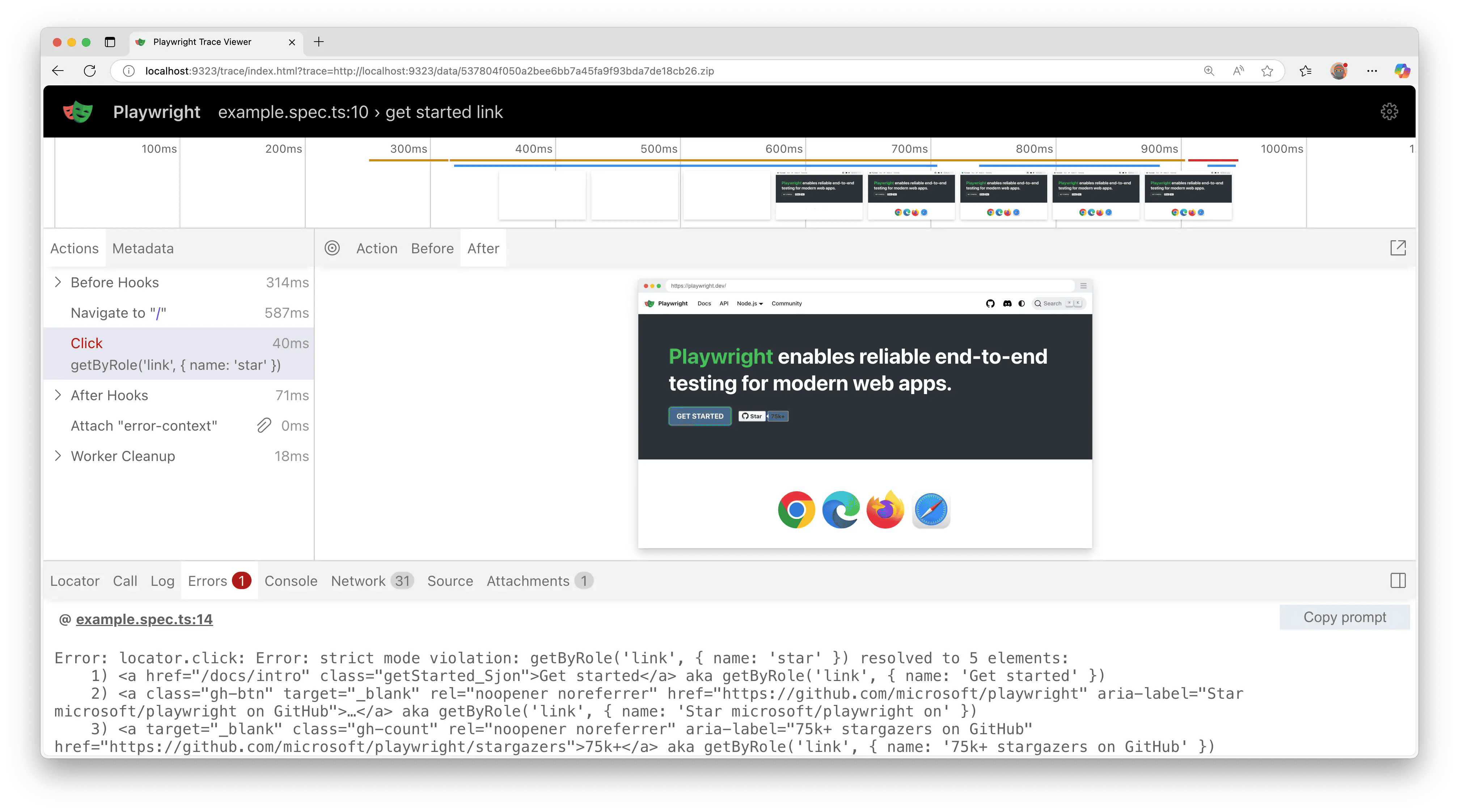 copilotbrowser trace viewer